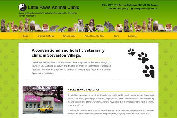 littlepawsvet.com site used Avada