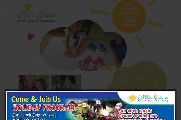 Kindergarten theme site design template sample