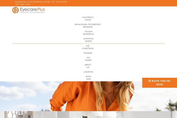 Eyecare theme site design template sample
