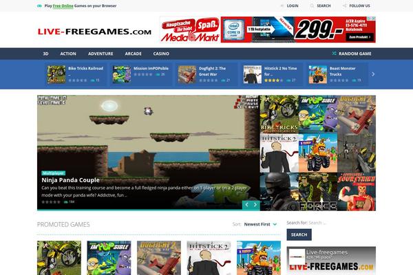 Myarcadetheme theme site design template sample