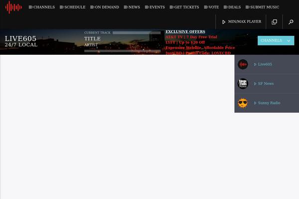 Onair2 theme site design template sample