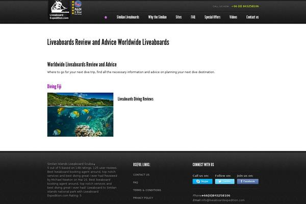 liveaboardexpedition.com site used Voyage Parent