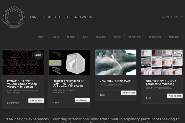 livearchitecture.net site used Ypsilon
