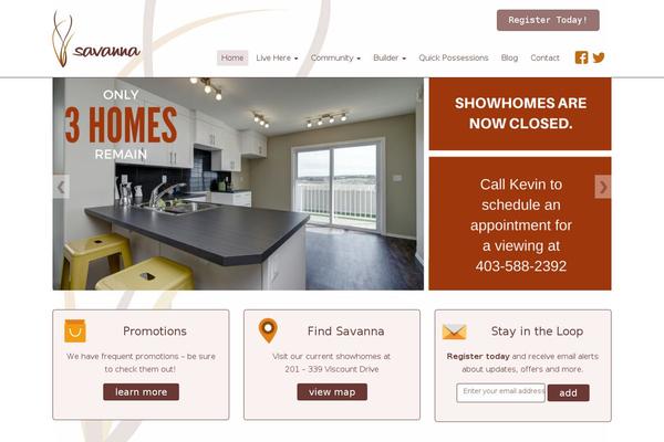 Savanna theme site design template sample