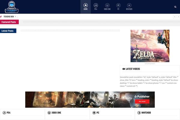 Publisher-child theme site design template sample