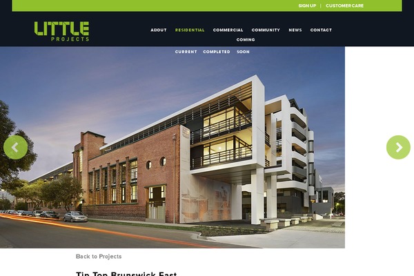 livebrunswickeast.com.au site used Little