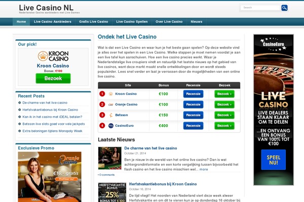 Site using Vegashero plugin