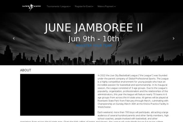 One theme site design template sample