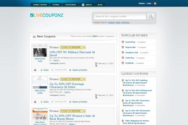 livecouponz.com site used Clipper