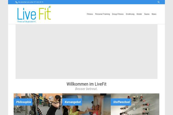 Fitness-wellness theme site design template sample