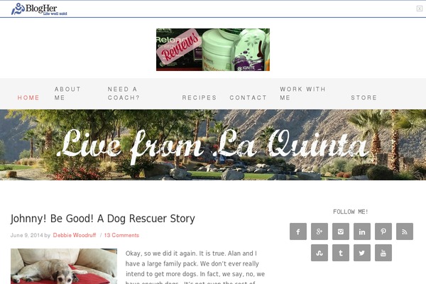 livefromlaquinta.com site used Beautiful Pro Theme