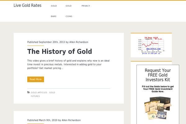 Ignite theme site design template sample