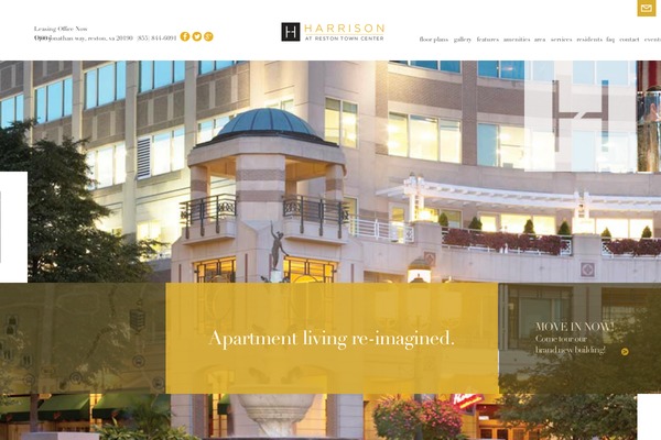 Harrison theme site design template sample