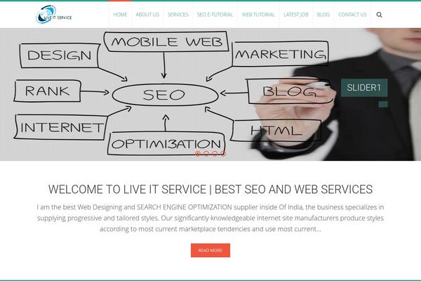 Zerif Lite theme site design template sample