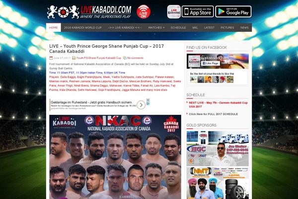 livekabaddi.com site used Prominent