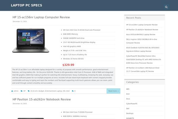 PressBook theme site design template sample