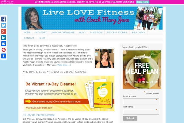 Lifestyle theme site design template sample
