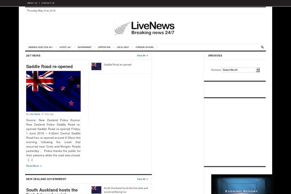Daily Press theme site design template sample