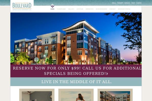 Boulevard theme site design template sample