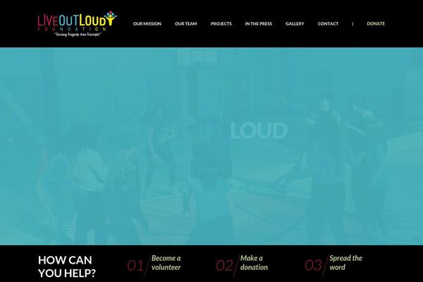 liveoutloudfoundation.org site used Philanthropy-parent