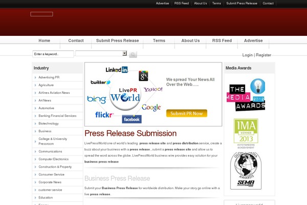 General News theme site design template sample