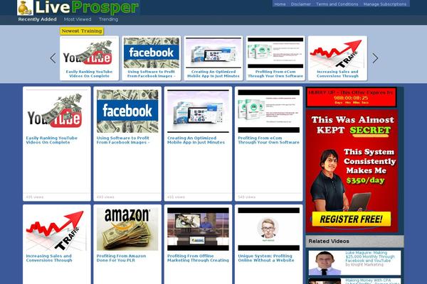 Covertvideopress website example screenshot