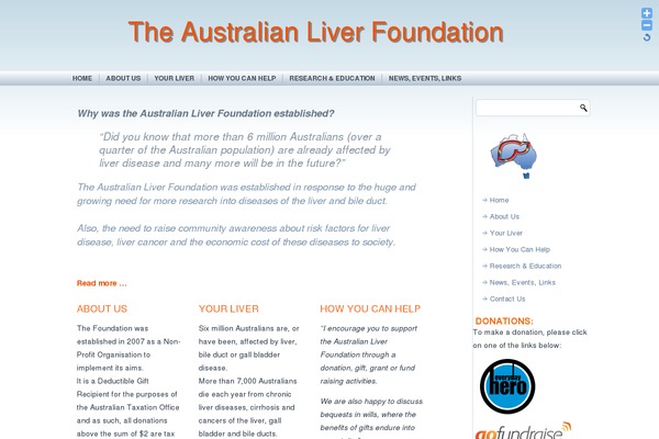 liver.org.au site used Liver-foundation