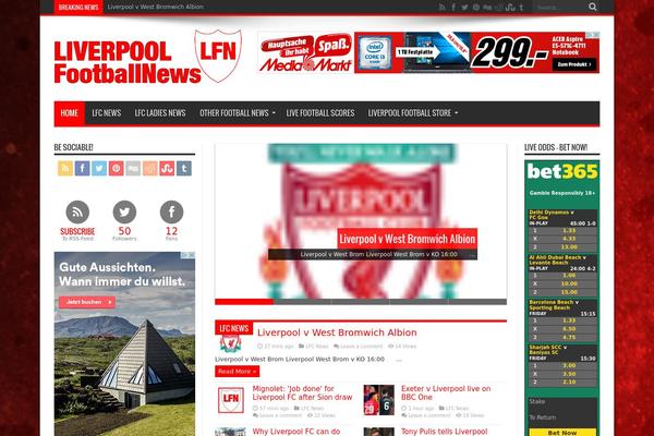 Site using Awesome Weather Widget plugin