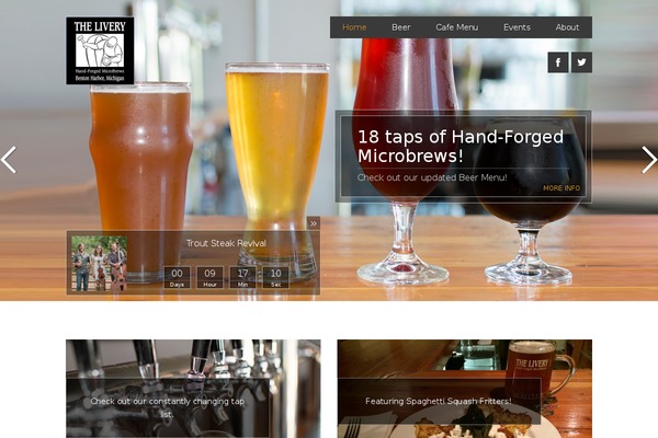 Forked theme site design template sample
