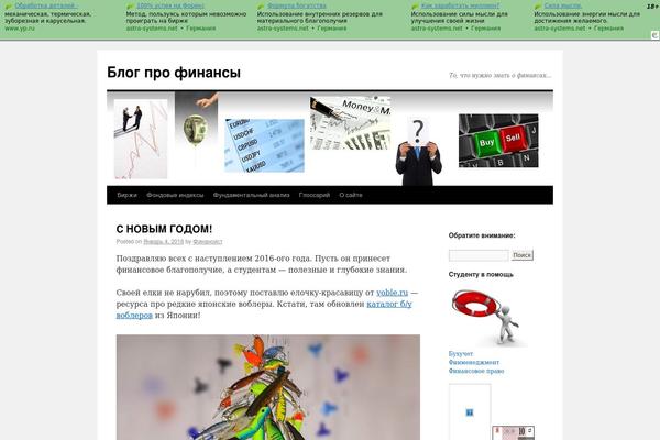 Twenty Ten theme site design template sample