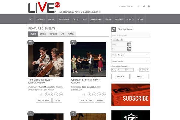 livesv.com site used Brunchpro-v320