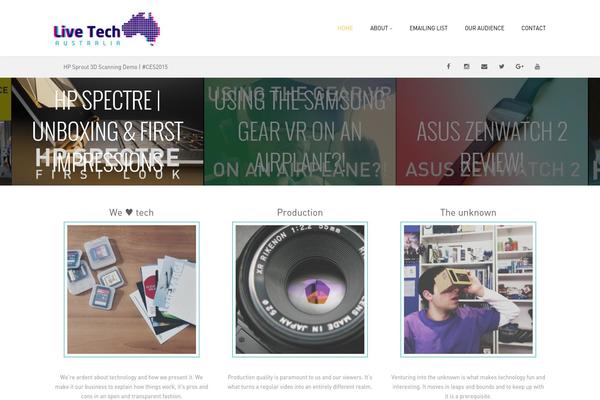 Truemag theme site design template sample