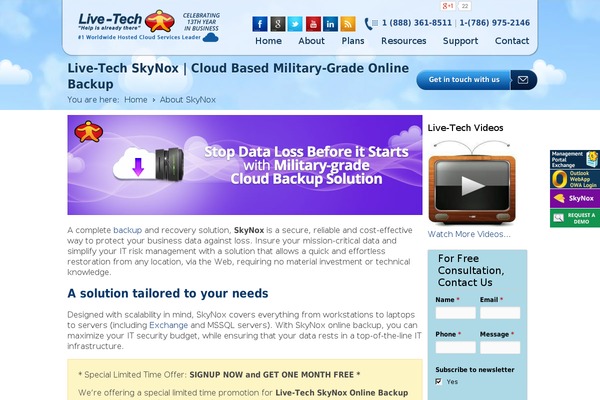 livetechskynox.com site used Lte_v3