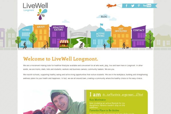 LiveWell theme site design template sample