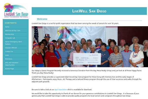 livewellsandiego.org site used Sandiego