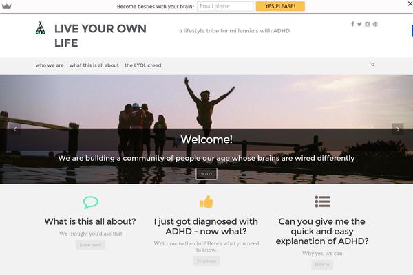 liveyourownlife.com site used evolve