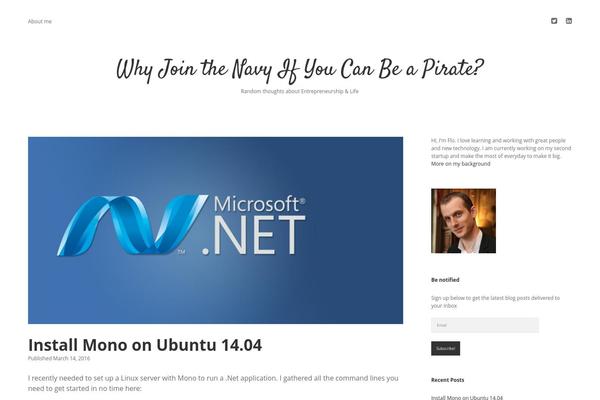 Meeta theme site design template sample