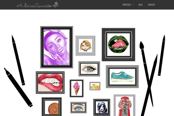 Lensa theme site design template sample