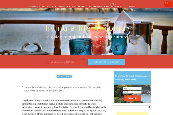 Foodie theme site design template sample