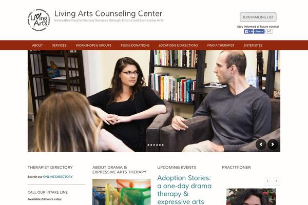 LivingArts theme websites examples