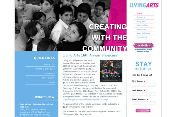 livingartsdetroit.org site used Livingarts