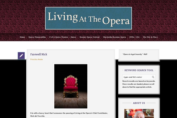 livingattheopera.com site used Socialike