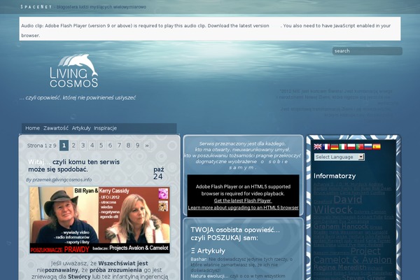 livingcosmos.info site used Underwater