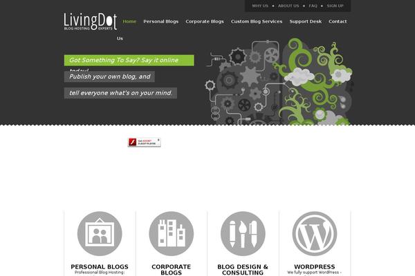 Site using Twiget Twitter Widget plugin