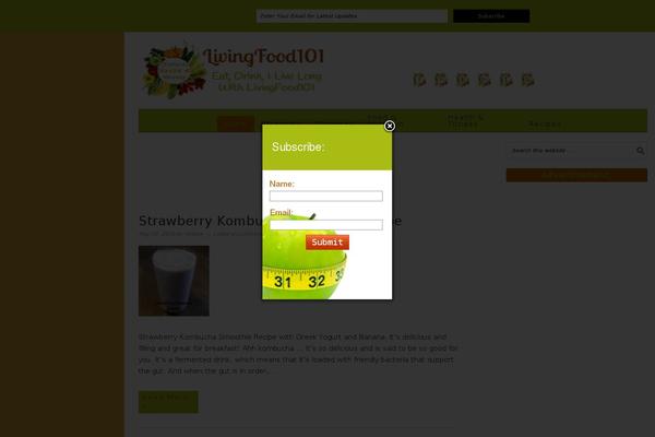 Foodie Pro theme site design template sample