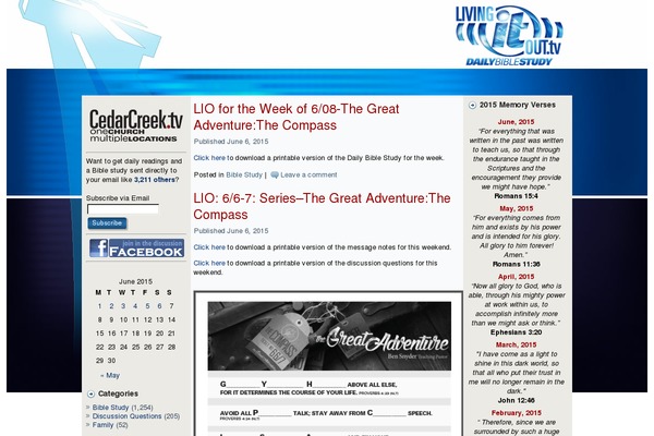 livingitout.tv site used Lio