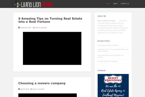 livinglionheart.co.za site used My Blog