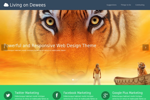 Flat Theme theme site design template sample