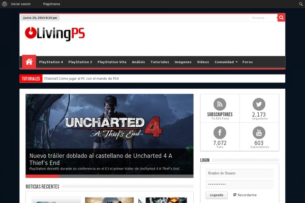 Site using MarcTV Twitch Menu Status plugin