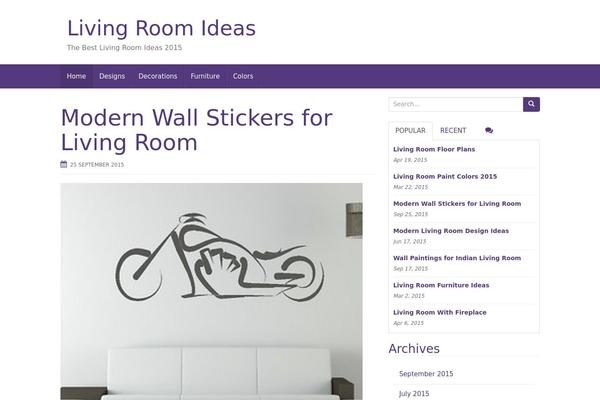 livingroom theme websites examples